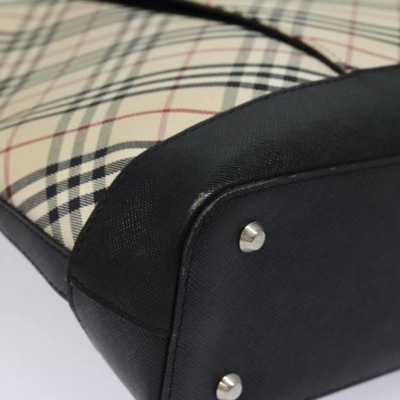 BURBERRY Nova Check Tote Bag Canvas Beige Auth 81323 - Picture 9 of 16